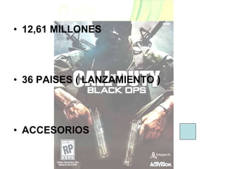 12,61 MILLONES 36 PAISES ( LANZAMIENTO ) ACCESORIOS 