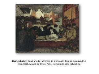Comparación entre la pintura Romántica y la RealistaLa Libertad guiando al pueblo – Eugene Delacroix (1830)Vagón de tercera. Honoré Daumier (1862), 66 x 90 cm. TheMetropolitanMuseum of Art, Nueva York