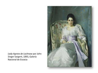 Al principio el entusiasmo de Sargent fue los paisajes , no el retrato, como lo demuestran sus dibujos voluminosos llenos de montañas, paisajes y edificios.La pintura de retrato, era la mejor manera de promover una carrera artística, consiguiendo exhibir en el Salón , y la obtención de comisiones para ganarse la vida. Los  mejores retratos de Sargent revelan la individualidad y la personalidad de los retratados. Es evidente en Las hijas de Edward DarleyBoit , 1882, un interior inquietante que se hace eco de Velázquez “Las Meninas” .Su más polémica obra, Retrato de Madame X (Madame Pierre Gautreau - 1884) está considerada como una de sus mejores obras, y el artista, declaró en 1915, "supongo que es lo mejor que he hecho. "En un momento en queel mundo del arte se centró, a su vez, el Impresionismo , el Fovismo y el Cubismo , Sargent practicaba su propia forma de realismo , que se refirió brillantemente  a Velázquez, Van Dyck, y Gainsborough . 