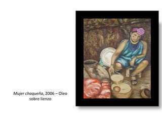 Cholita cochabambina, 2005. Oleo sobre lienzo