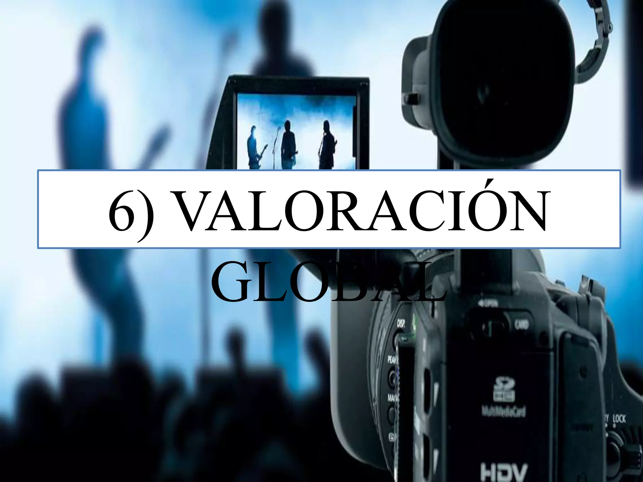 6) VALORACIÓN
GLOBAL
