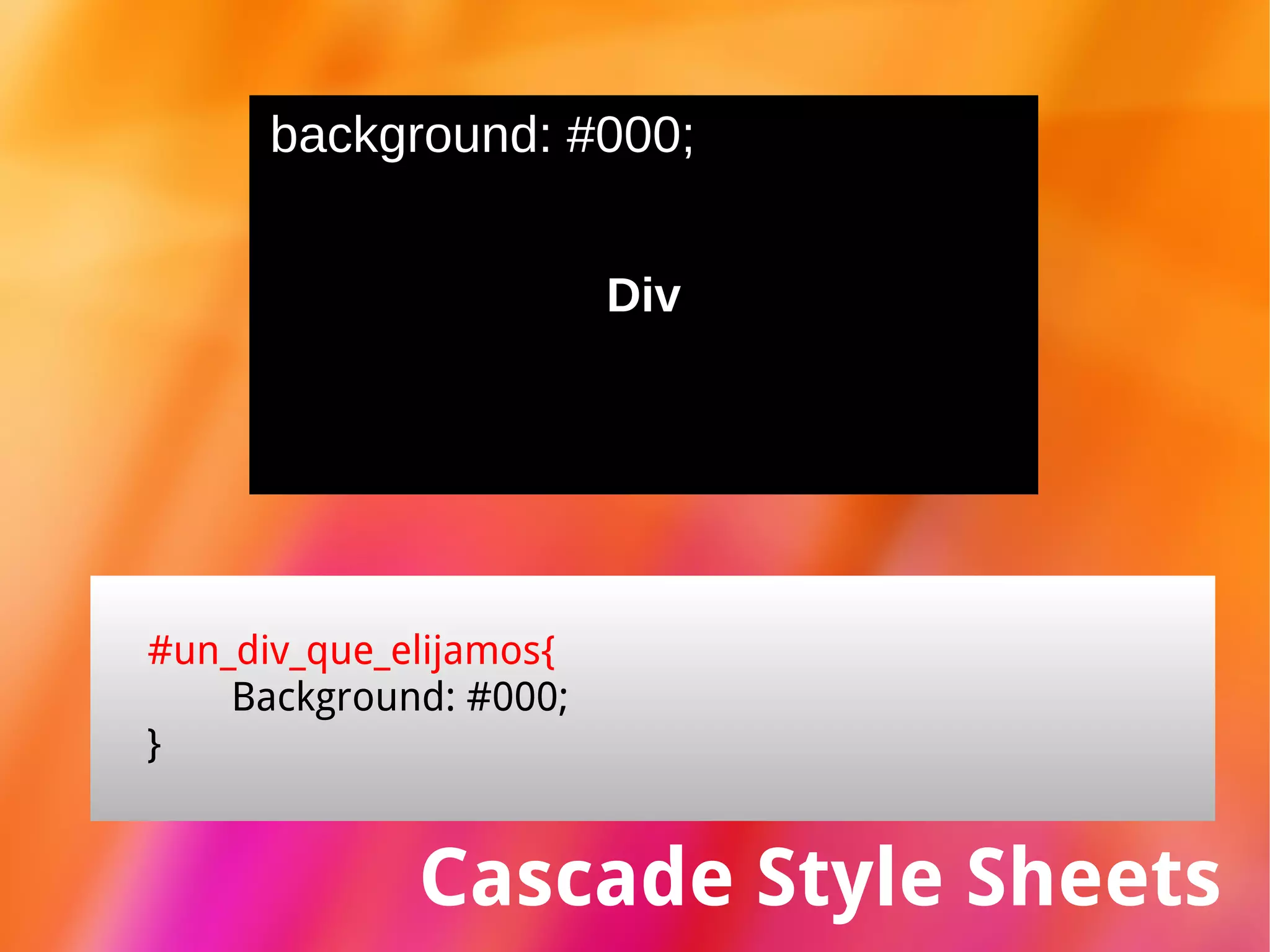 Cascade Style Sheets Propiedad Información text-align:  center; Alinear al centro text-align:  left; Alinear a la izquierda text-align:  right; Alinear a la derecha text-align:  justify; Justificar text-align:  none; Ninguna 