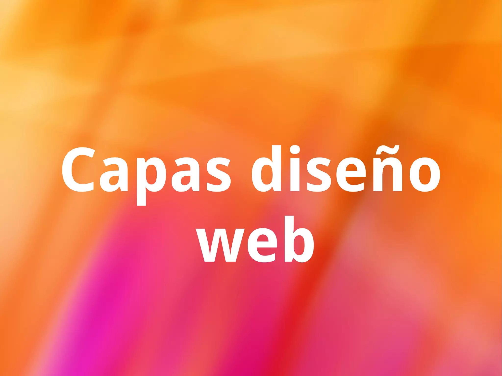 Capas diseño web 