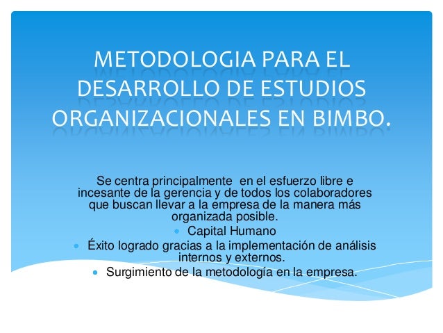 Presentación de bimbo