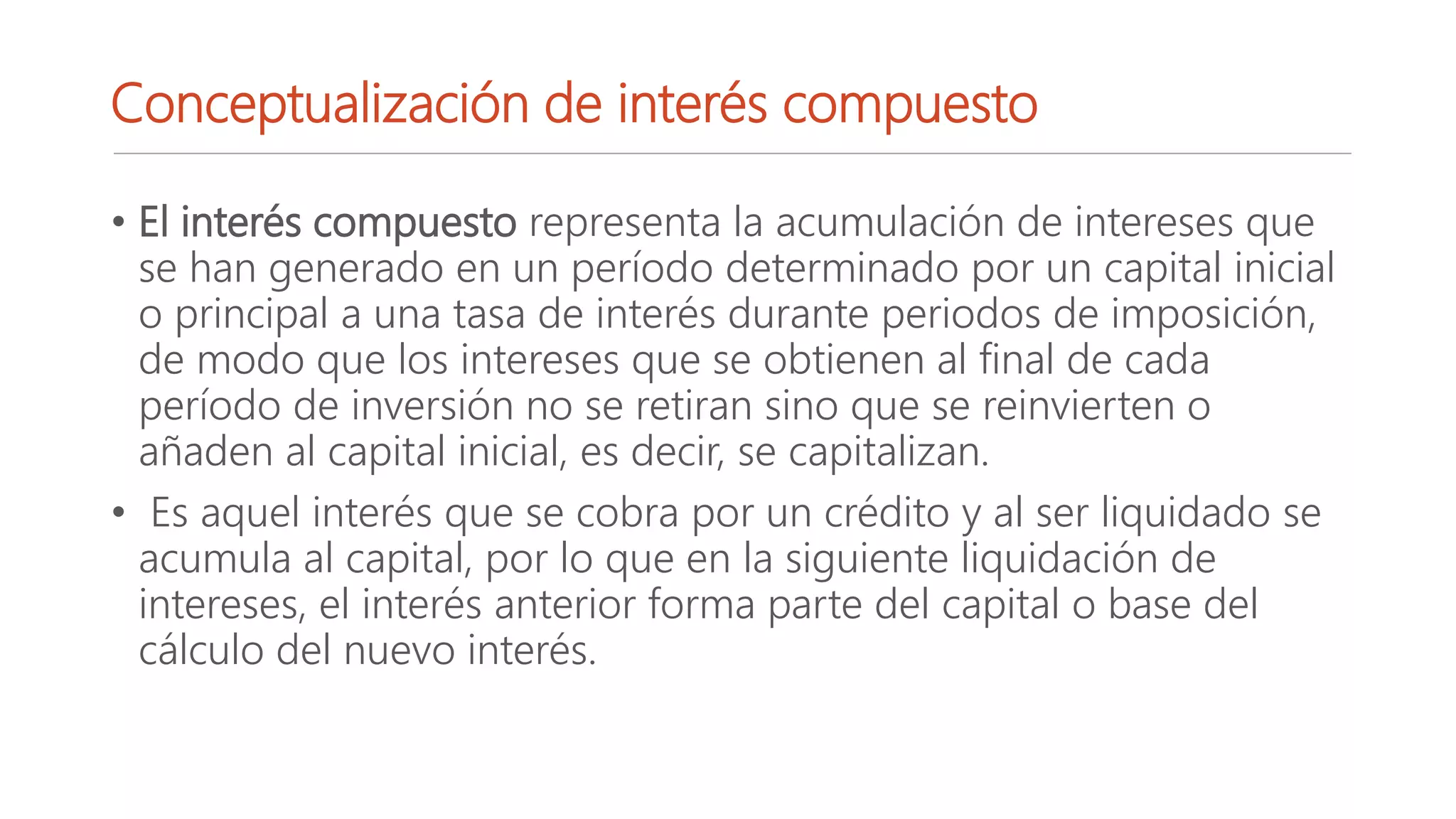 ¿Qué es el interés compuesto?