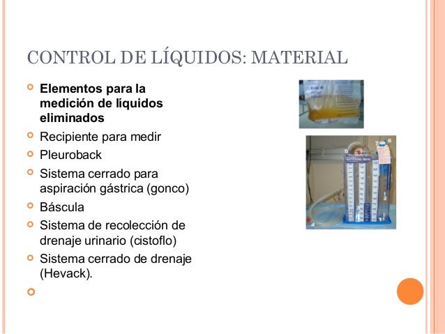 Presentación de control de liquidos