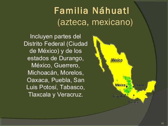 Resultado de imagen de ubicacion de nahuatl