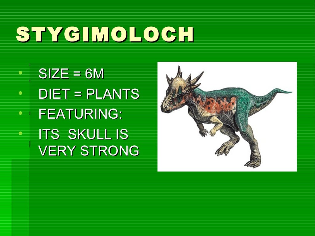 Presentación de dinosaurios inglés