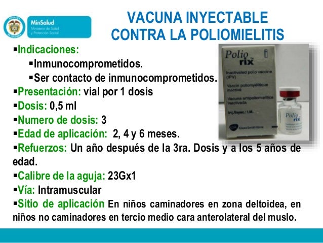 A Que Edad Se Aplica La Vacuna De La Poliomielitis - Nueva ...