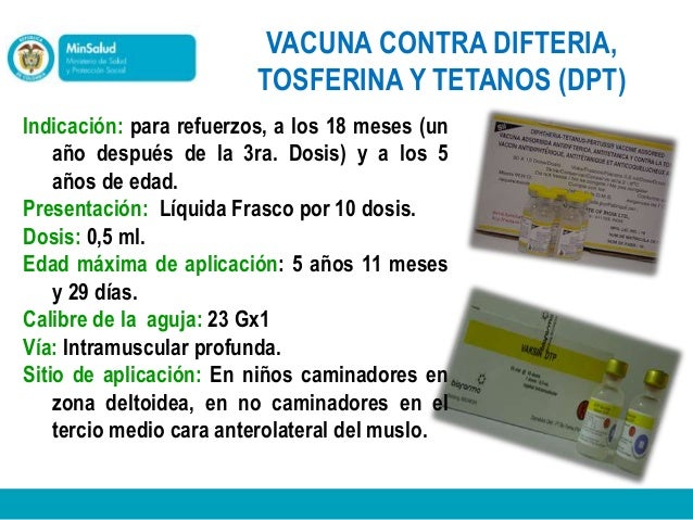 Presentación de esquema de vacunacion colombia
