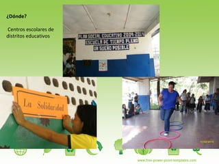¿Dónde? Centros escolares de distritos educativos 