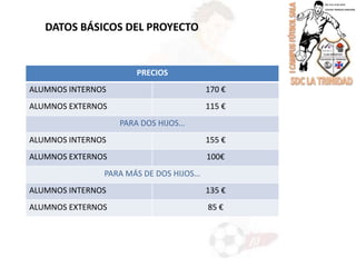 DATOS BÁSICOS DEL PROYECTO
