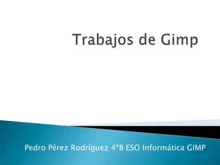 Pedro Pérez Rodríguez 4ºB ESO Informática GIMP
 