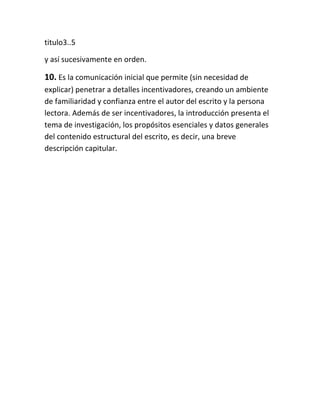 Presentación de informes