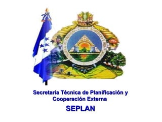 Secretaria Técnica de Planificación y Cooperación Externa  SEPLAN 