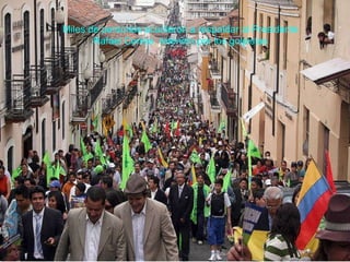 Miles de personas acudieron a respaldar al Presidente Rafael Correa, retenido por los golpistas 