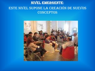  Nivel innovador: Caracterizado por la originalidad.