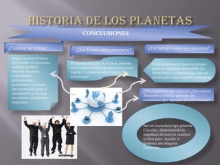 Presentación de la historia de los circular