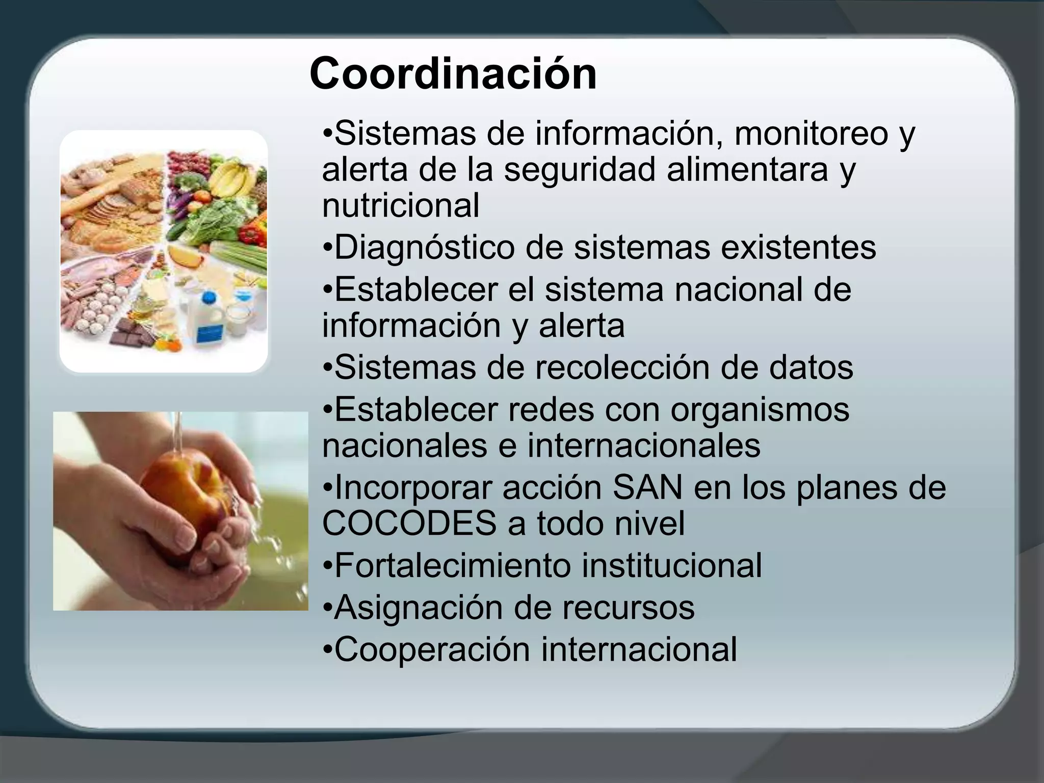 Política Nacional de Seguridad Alimentaria y Nutricional Guatemala | PPTX