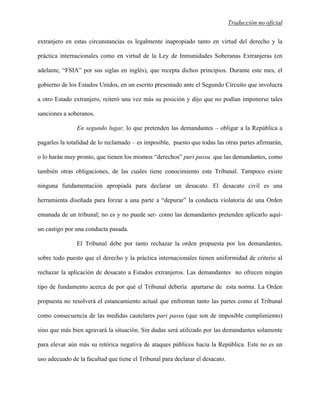 Traducción no oficial 
extranjero en estas circunstancias es legalmente inapropiado tanto en virtud del derecho y la 
prác...