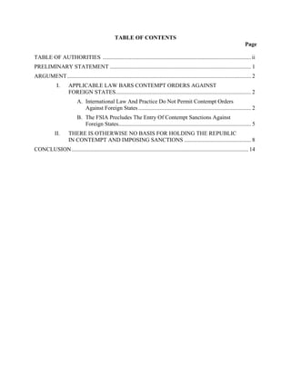 TABLE OF CONTENTS 
Page 
TABLE OF AUTHORITIES ...............................................................................