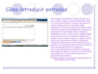 Presentación del blog | PPT