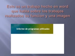 Presentación del blog