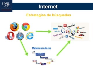 Internet
Estrategias de búsquedas