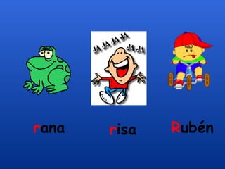 rana   risa   Rubén
 