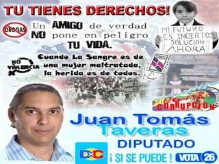 Promover como derecho constitucional un sistema abierto de recepción de propuestas ciudadanas. Una especie de “consulta popular” permanente, donde los ciudadanos puedan proporcionar ideas y proyectos. - Propondremos que los servicios de telecomunicación (telefonía, e Internet) deben ser declarados como servicios básicos, al igual que la energía eléctrica y el agua, por lo que se debe eliminar los impuestos  a los usuarios o consumidores. 