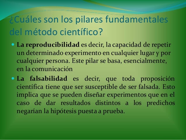 Presentación del metodo cientifico