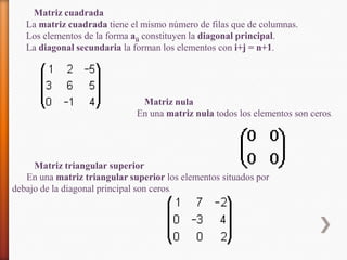 Presentación de matrices | PPTX