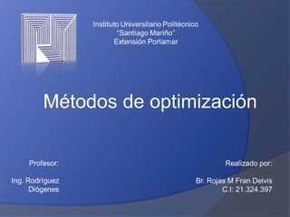 Métodos de optimización
 