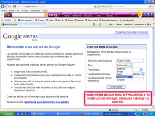 luego eliges de que tipo, la frecuencia, y la
 longitud del mensaje. (después ingresas tu
                  correo).
 