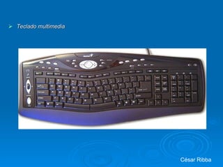 Teclado multimedia César Ribba 