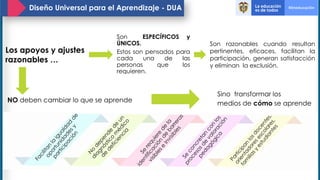 No Razonable Lineamientos para la aplicacion del modelo DUA | PDF