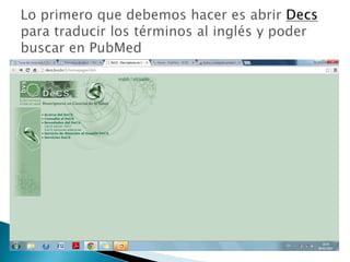 Presentación de PubMed | PPTX