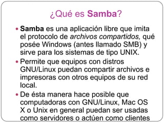 Presentación de Samba | PPTX