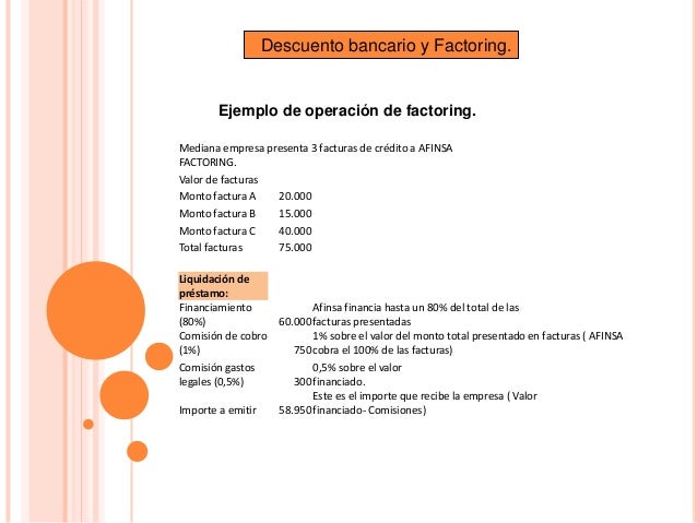 Descuento bancario ejercicios resueltos pdf