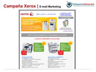 Campaña Xerox |  E-mail Marketing 