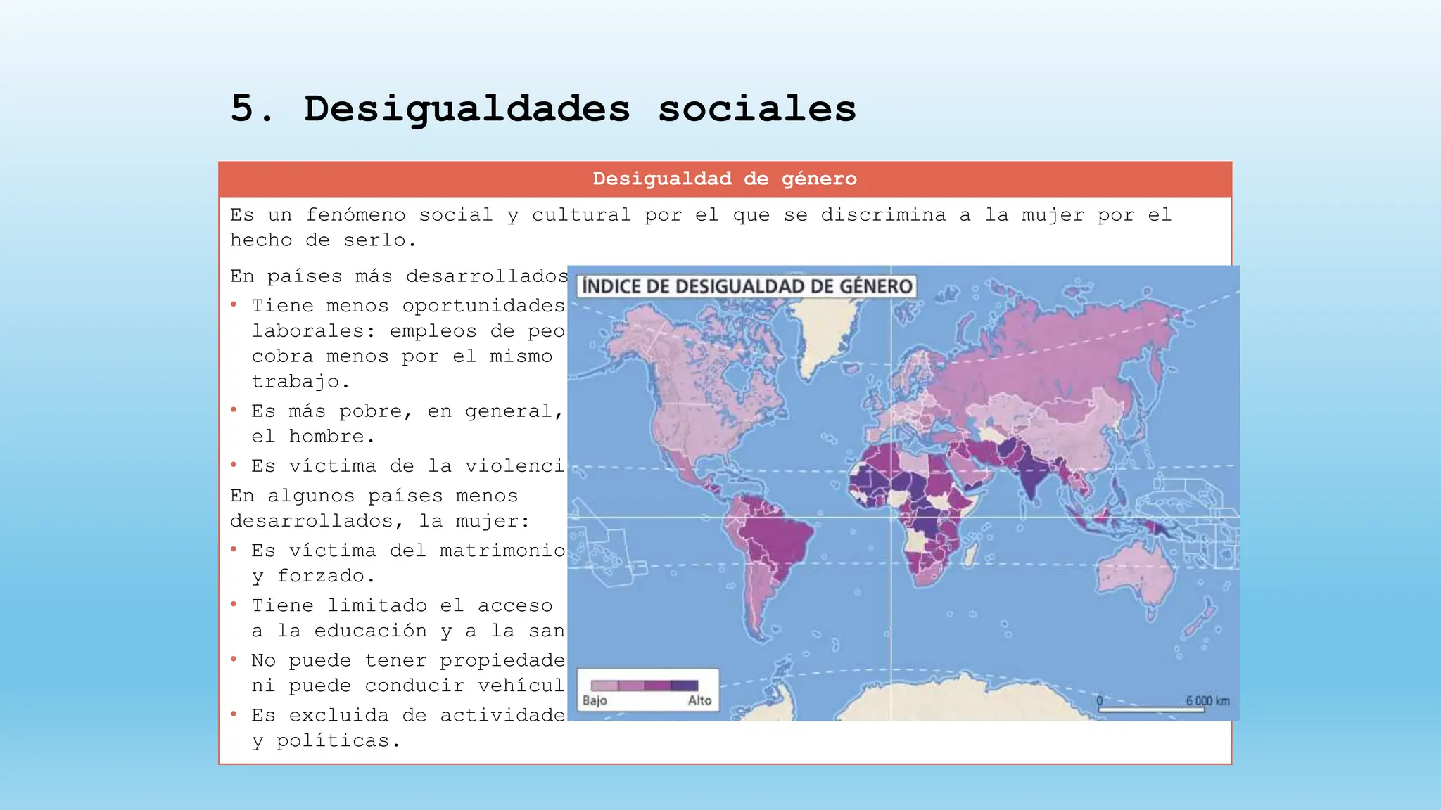 La desigualdad en el mundo global. Desequilibrios | PPTX