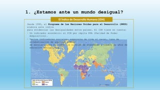 La desigualdad en el mundo global. Desequilibrios | PPTX