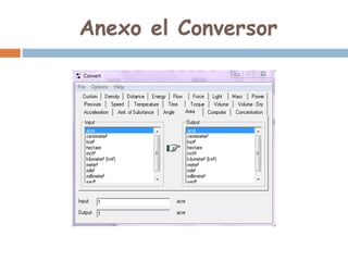 Anexo el Conversor
 