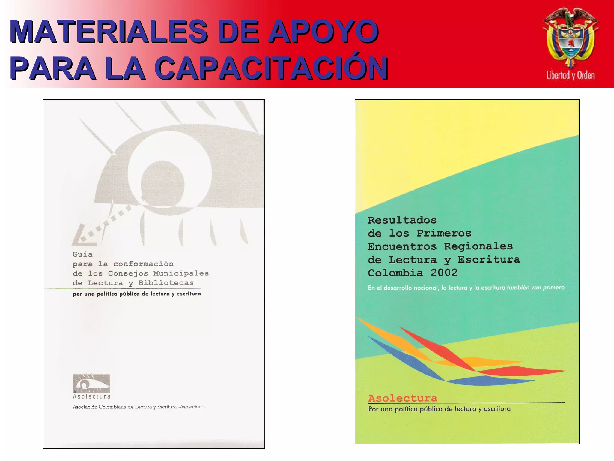 MATERIALES DE APOYO PARA LA CAPACITACIÓN 