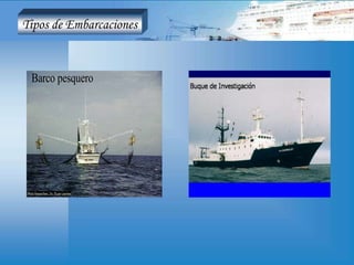 Tipos de Embarcaciones
Barco pesquero
 