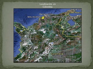 Localización  en  Colombia 