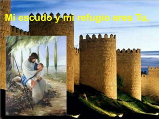 Mi escudo y mi refugio eres Tu,
 