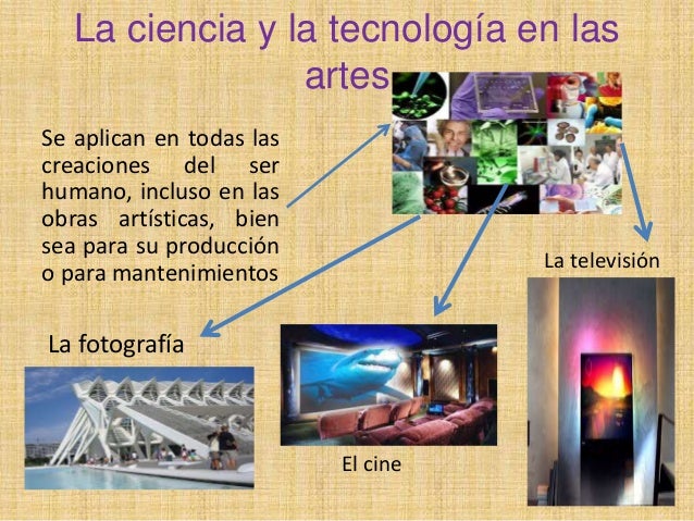 Presentación diapositivas ciencia y la tecnología en las artes