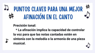 Técnicas de Afinación y Escala Mayor para Mejorar el Canto | PDF