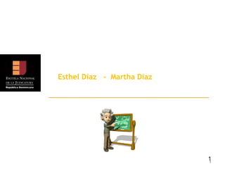DOCENTES ENJ MOOT Esthel Díaz  -  Martha Díaz  